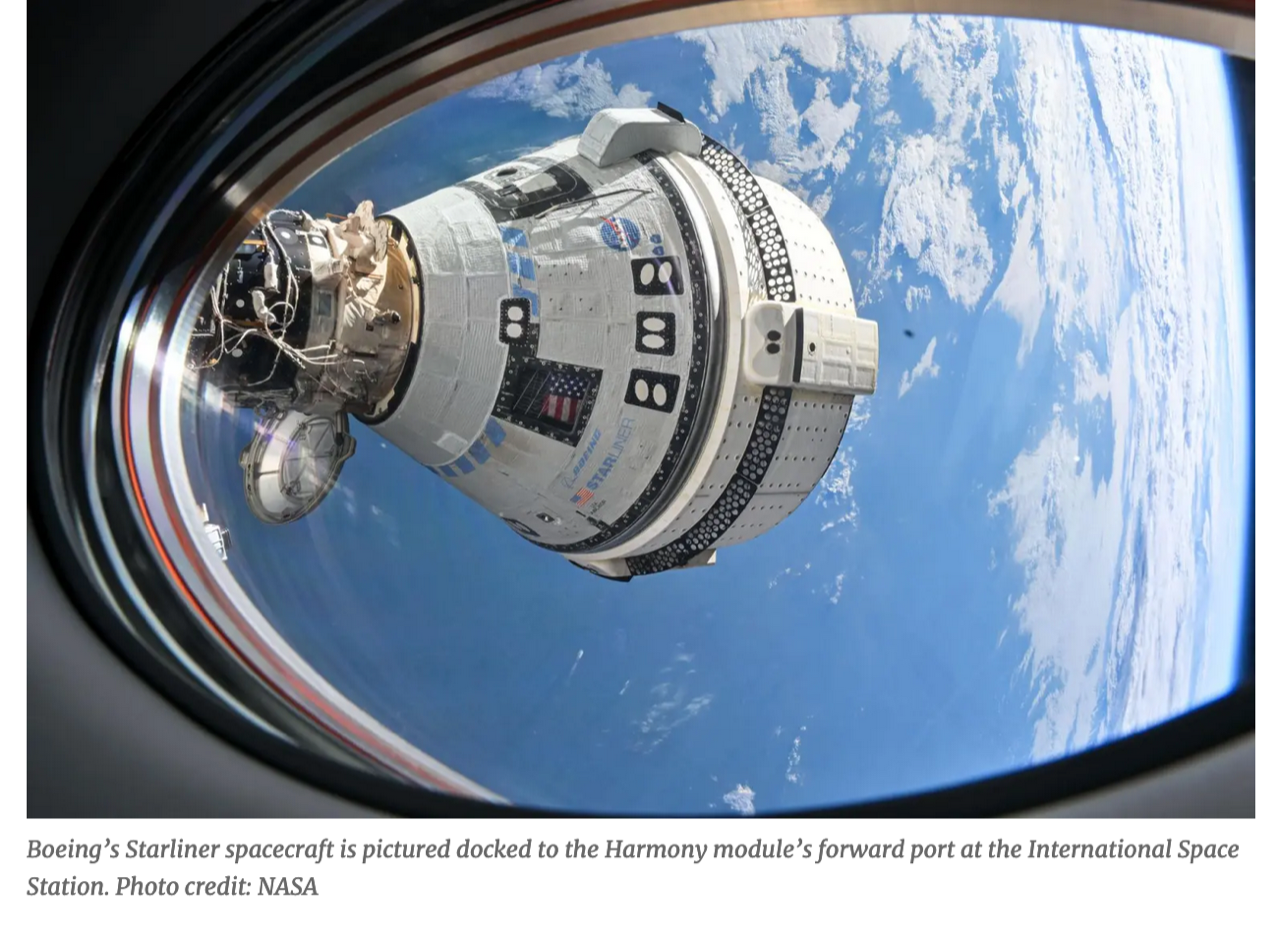 Starliner still docked on ISS. Stranded.